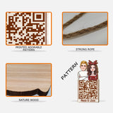 Christmas Couple QR Code - Personalized Couple Wood Sign