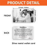 You Made Me So Proud - Personalized Son Wallet Insert Card