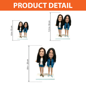 Custom Figure - Personalized Sibling Bobblehead