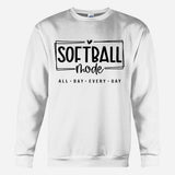 Sofball Mode All Day - Personalized Softball All Over Shirt