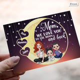 Love You To The Moon & Back - Personalized QR Greeting Card