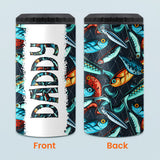 Reel Cool Dad - Fishing gift for dad, grandpa, him, husband - Personalized Can Cooler