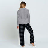 Santa Is Not The Only One Coming - Personalized Couple Button Down Pajamas