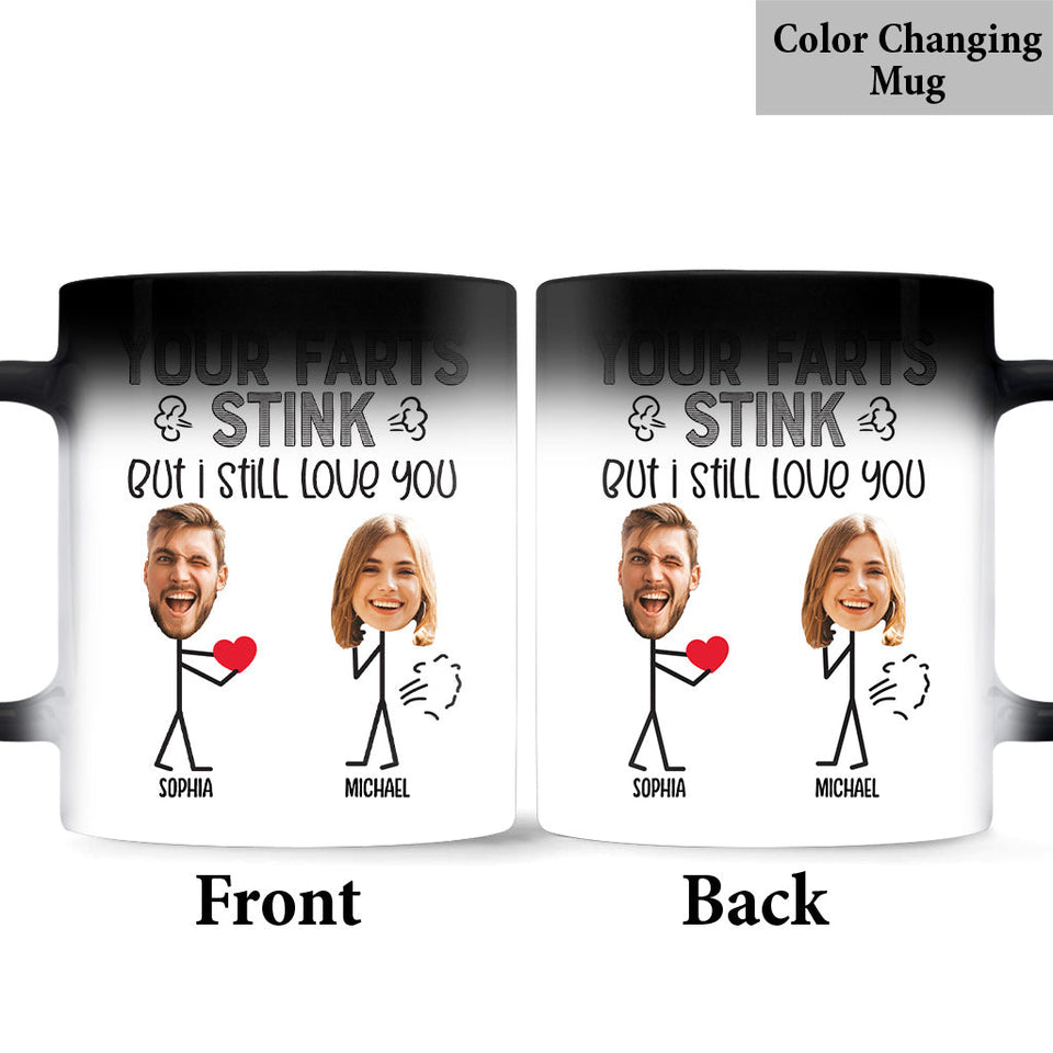 Your Fart Is Stink - Personalized Couple Mug