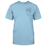 Custom Line Art - Personalized granddaughter Embroidered T-shirt