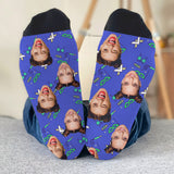 Custom Face Party Pattern - Personalized Bestie Socks