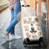 Just A Girl Who Loves Books - Personalized Book Luggage Cover