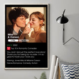 Our Romance Movie - Personalized Couple Canvas And Poster