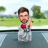Funny Photo Figure - Personalized Golf Custom Shaking Head