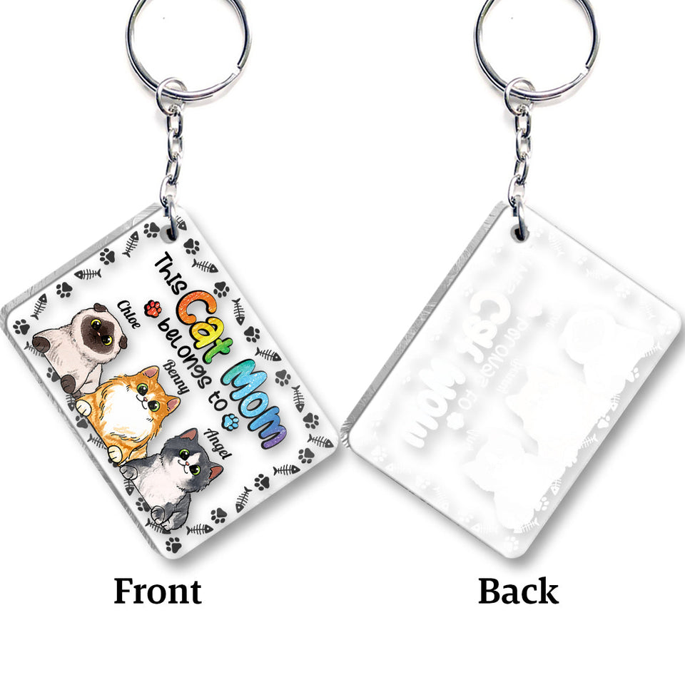 Dogs Cats Lovers - Personalized Dog Keychain