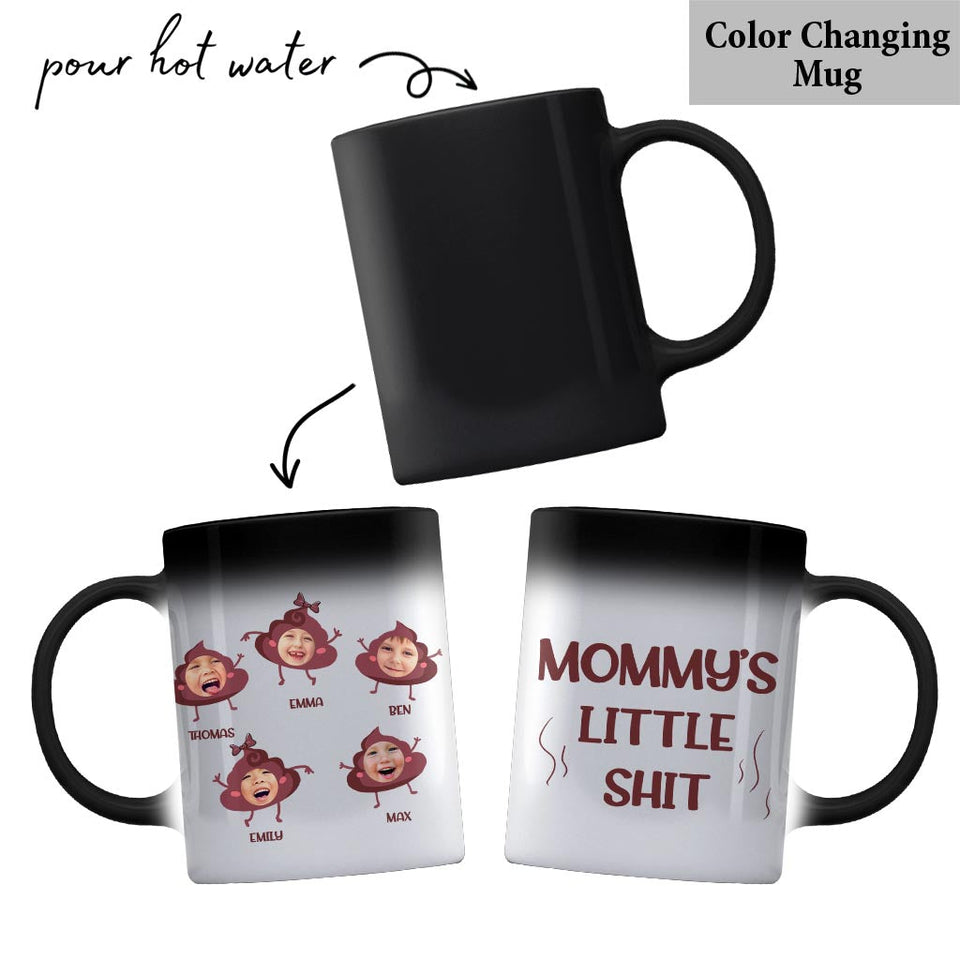 Daddy's Little Shit - Gift for dad, grandpa, mom, uncle, aunt, grandma - Personalized Mug