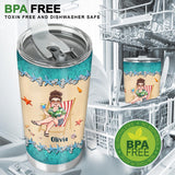 Life Is Better At The Beach - Personalized Sea Lover Tumbler
