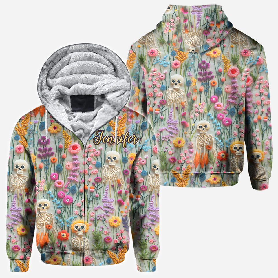 Floral Skeleton - Personalized Skull All Over Shirt