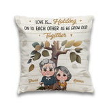 Grow Old Together - Personalized Couple Throw Pillow