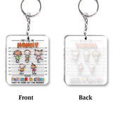 Partner In Crime - Gift for grandpa, grandma, mom, dad, uncle, aunt, brother, sister - Personalized Keychain