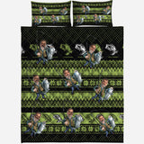 Love Fishing - Personalized Fishing Quilt Set