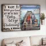 Let's Go Pontooning - Personalized Pontoon Canvas And Poster