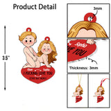 I Love You - Personalized Couple Ornament