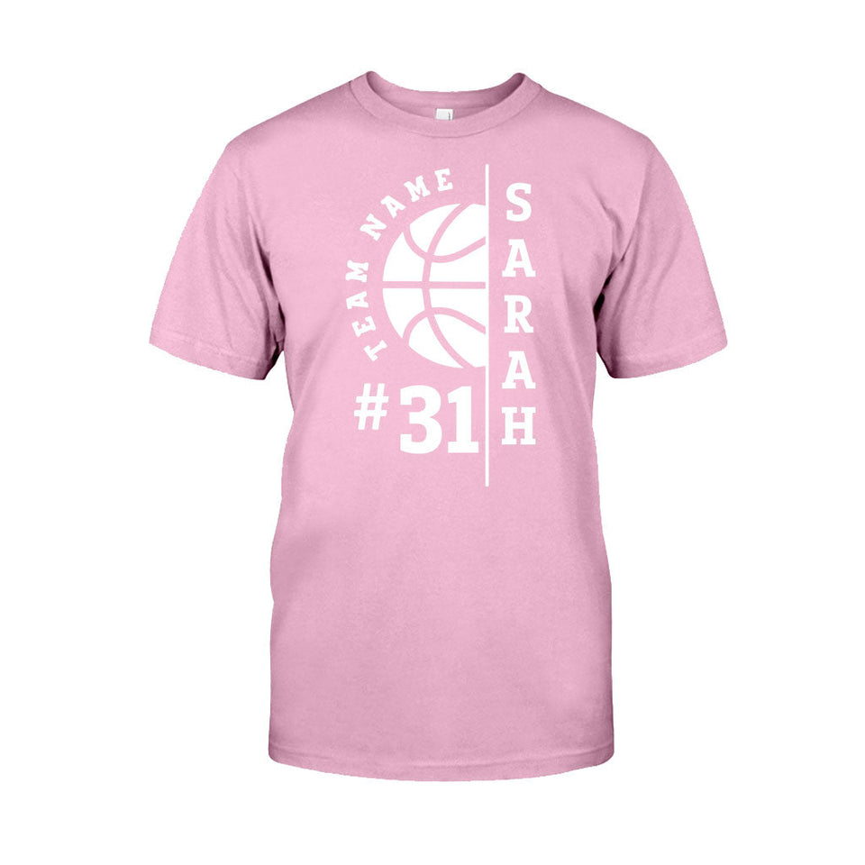 Love Basketball - Personalized Basketball T-shirt And Hoodie