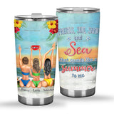 I Love You To The Beach And Back - Bestie gift for sister - Personalized Tumbler