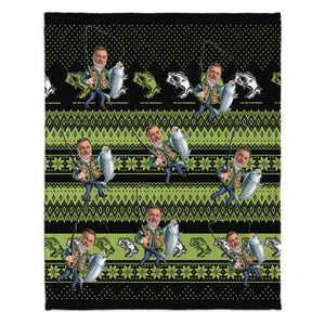 Love Fishing - Personalized Fishing Blanket