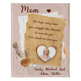 Grandma Mama - Gift for grandma, mom, dad, grandpa, aunt, uncle, sister, brother, husband, wife, friend - Personalized Blanket