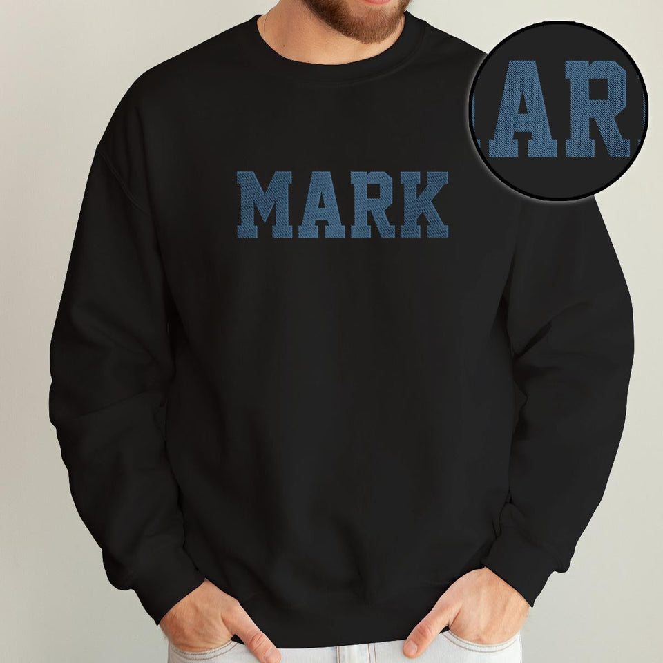 Custom Name - Personalized Son Embroidered Sweater