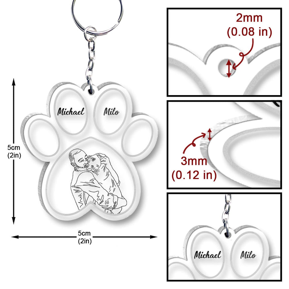 Fur Baby - Personalized Dog Keychain