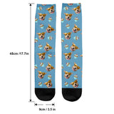 Funny Icon Pattern - Personalized Dog Socks
