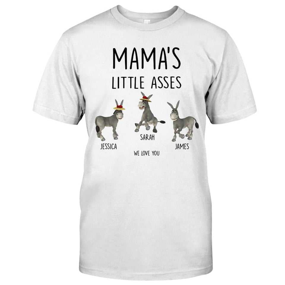 Little Asses - Gift for dad, grandpa, mom, uncle, aunt, grandma - Personalized T-shirt And Hoodie