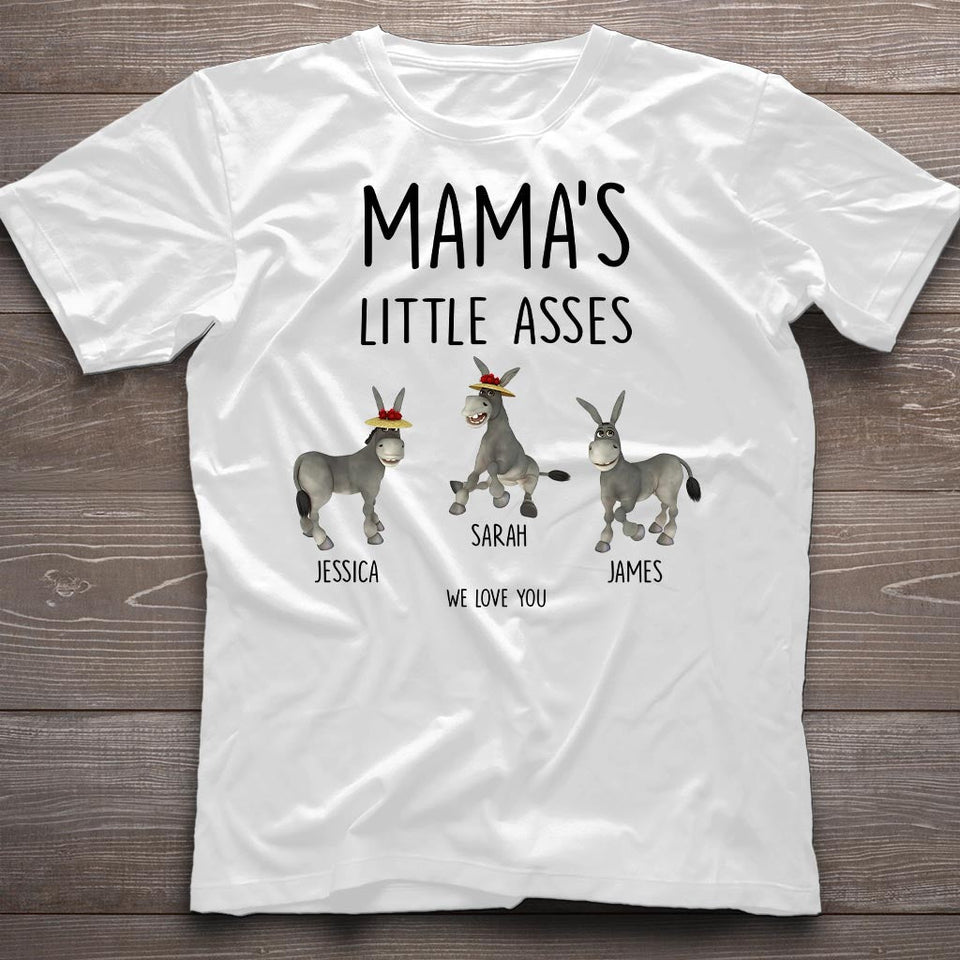Little Asses - Gift for dad, grandpa, mom, uncle, aunt, grandma - Personalized T-shirt And Hoodie