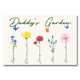 Grandma's Garden - Gift for grandma, grandpa, mom, dad - Personalized Canvas And Poster