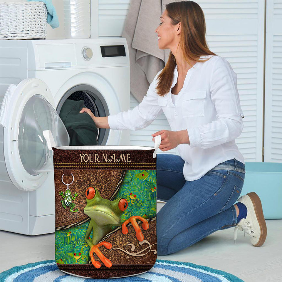 Love Frog - Personalized Frog Storage Basket