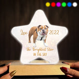The Brightest Star In The Sky - Cat gift for who lose cat - Personalized Shaped Plaque Light Base