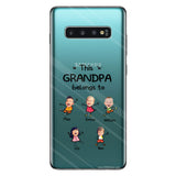 This Grandpa Belongs To - Personalized Grandpa Clear Phone Case
