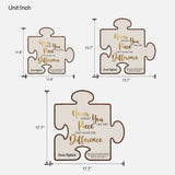 Never Forget You Are The Piece That Made The Difference - Personalized Retired Custom Shaped Wood Sign