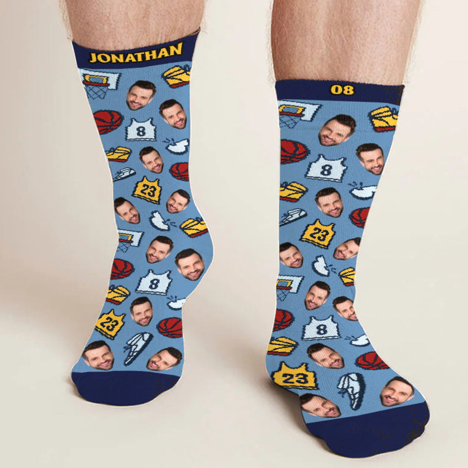 I'd Rather Be Watching Basketball - Personalized Basketball Socks