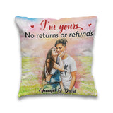 I'm Yours - Personalized Couple Throw Pillow