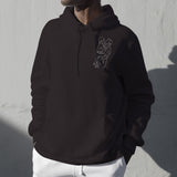 Custom Line Art - Personalized Grandpa Embroidered Hoodie