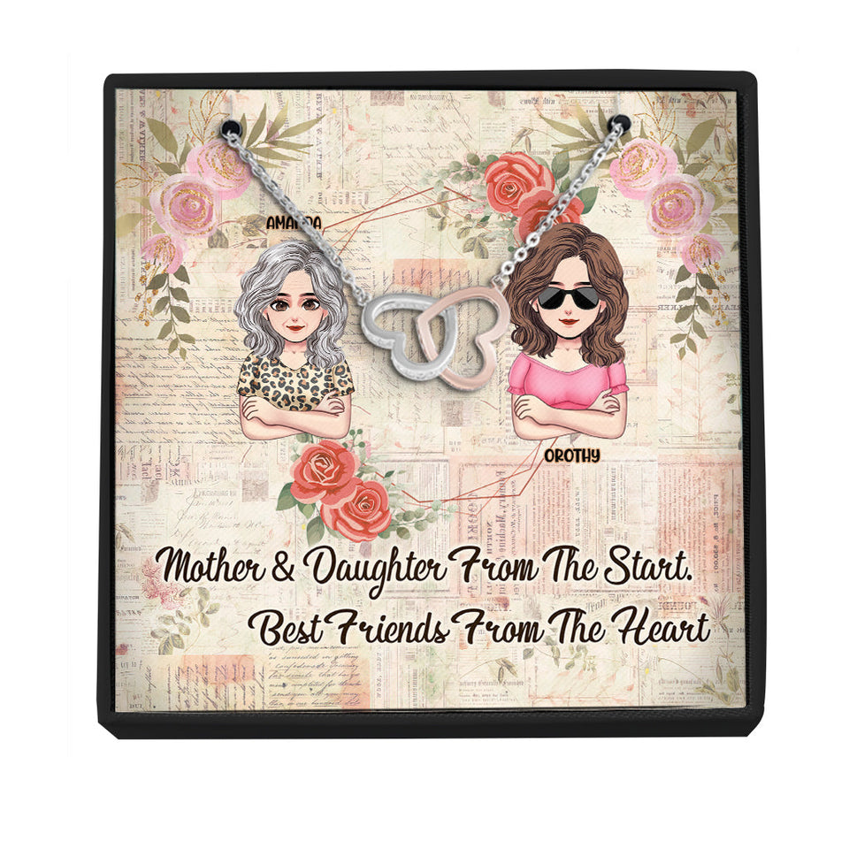 I Love You Mom - Personalized Mother Necklace