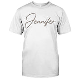 Custom Name - Personalized Step Mom Embroidered T-shirt