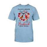 I'm A Wife To A Husband With Wings - Personalized Memorial T-shirt & Hoodie