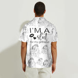Custom Couple Line Drawing - Boyfriend and Girlfriend gift for boyfriend - Personalized Hawaiian Shirt