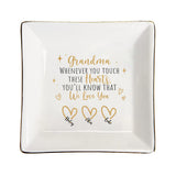 Whenever You Touch - Gift for mom, grandma, dad, grandpa - Personalized Jewelry Dish
