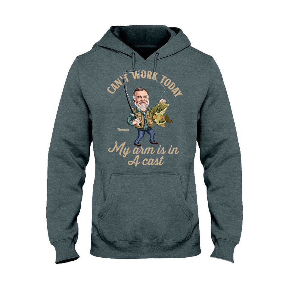 Photo Inserted Funny Fishing - Personalized Fishing T-shirt & Hoodie