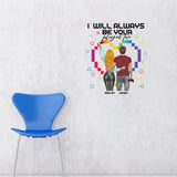 I Will Always Be Your Player Two - Personalized Video Game Decal Full