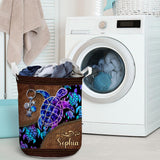 Salty Lil' Beach - Personalized Turtle Storage Basket