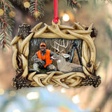 Love Hunting - Personalized Hunting Transparent Ornament