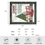 A Little Bit Warmer - Gift for grandma - Personalized Quilt
