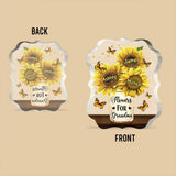Flowers For Mom - Gift for mom, grandma - Personalized Custom Shaped Acrylic Plaque